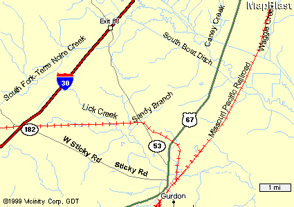 Gurdon Map